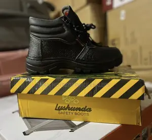 Black New Safety Boots. Safety Boots
