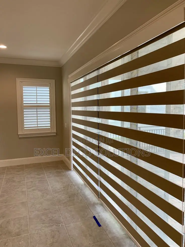 Modern Office Window Blinds | Professional Zebra Roller Shades