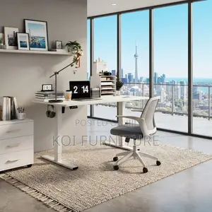 Office Desk; 1200MM White Ergonomical Office Electric Gaming Table