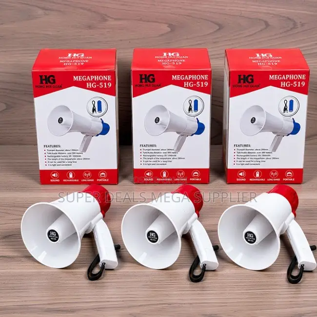 Durable Ergonomic Build Portable Megaphone Bull Horn