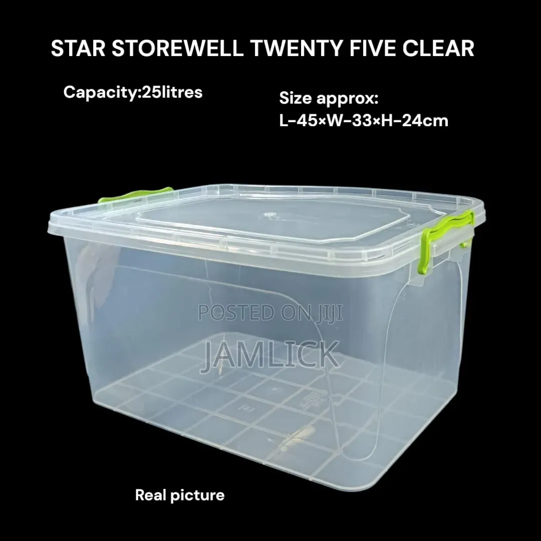 25-Litre Star Storewell Rectangular Container –Bn