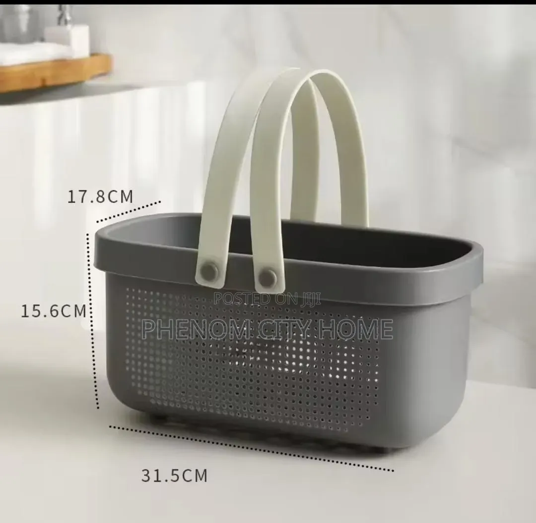 Plastic Storage Basket With Handle
