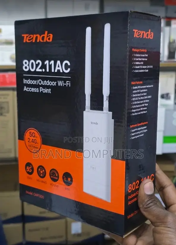 Tenda Oap1200 Indoor/Outdoor Wi-Fi Access Point.