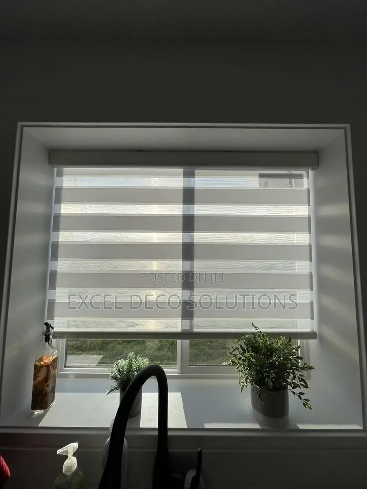 Shear Roller Blinds | Zebra Striped Window Privacy Coverings