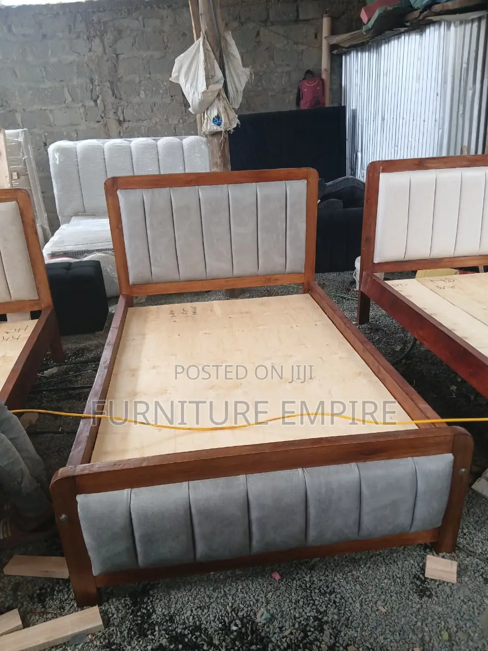 4x6 Mocket Upholstered Bed Frame