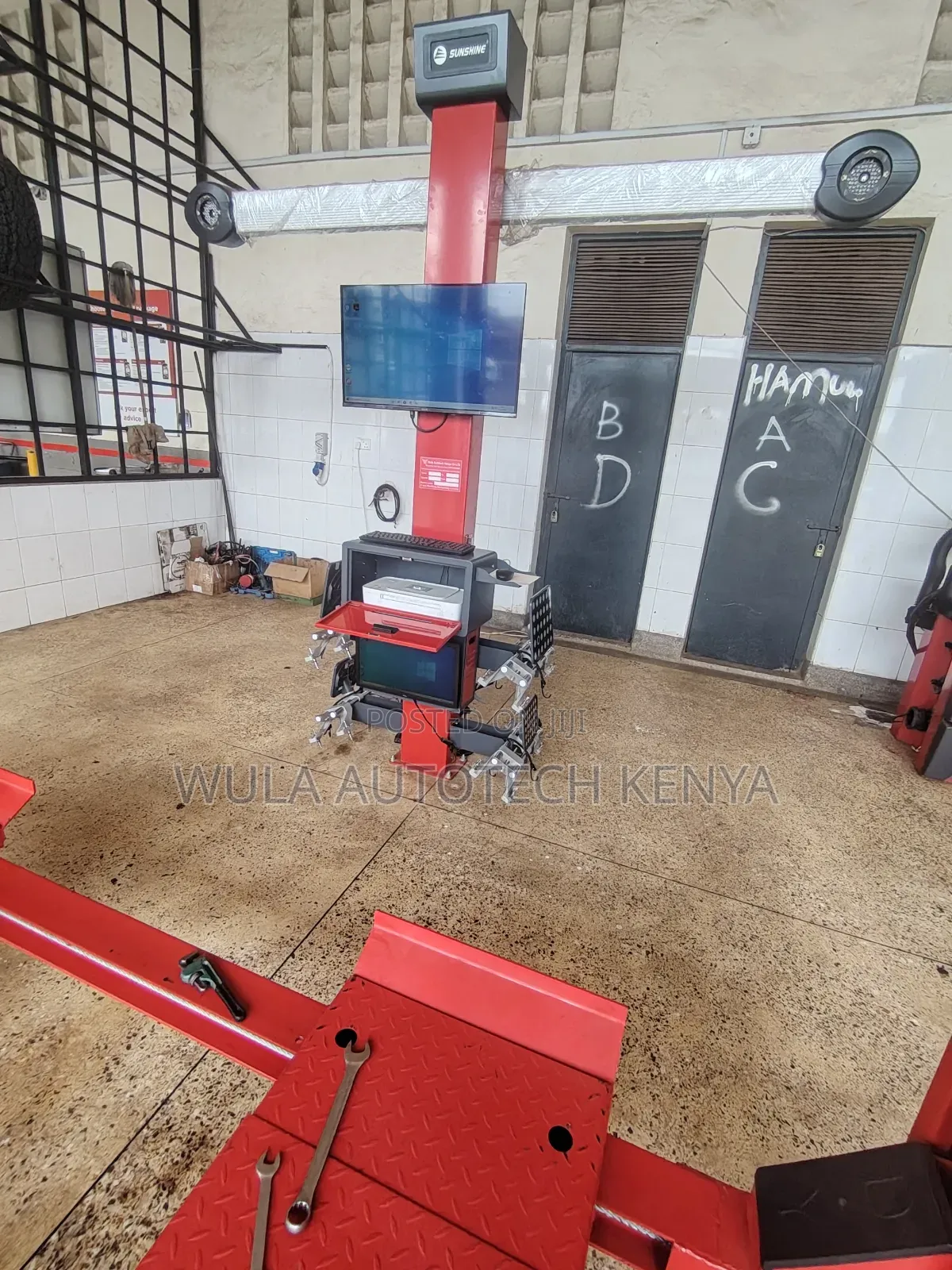 3d Wheel Alignment System With Integrated Electronic Control Unit