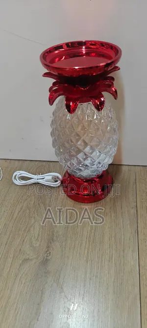 Brand New Gold Pineapple Led Color-Changing Lamp Candle Holder