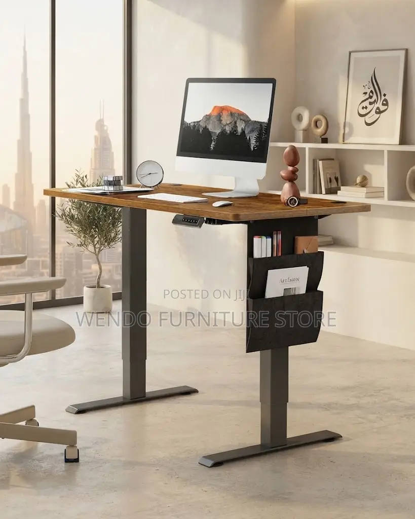 Office Desk; Electric Powered 120CM Modern Height Standing Desk