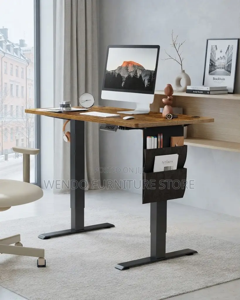 Office Desk; Electric Powered 120CM Modern Height Standing Desk