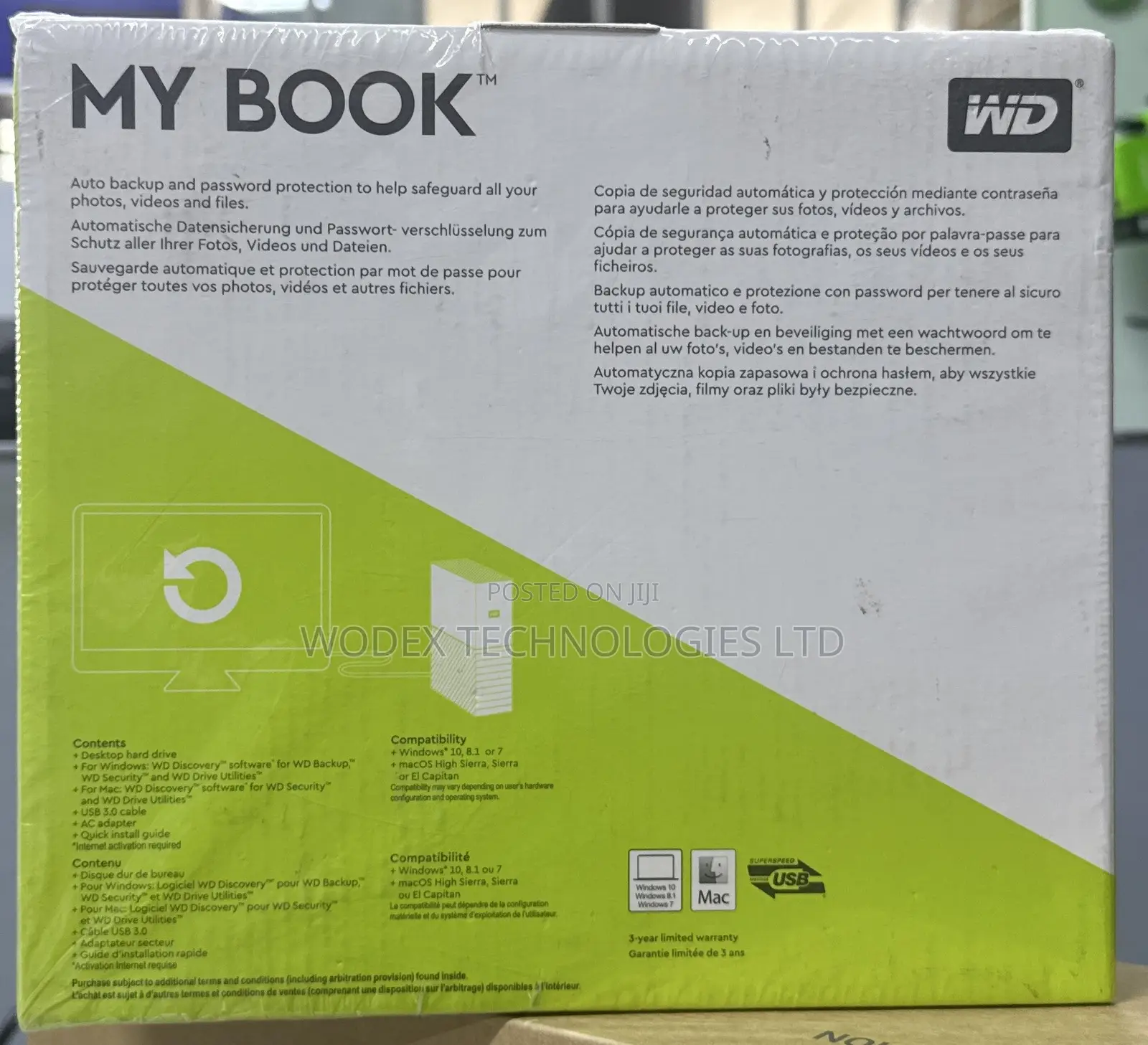 Western Digital My Book Desktop Hard Drive Box.