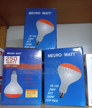 250w Meuro-Matt Infrared Heat Lamp Chicken Bulb