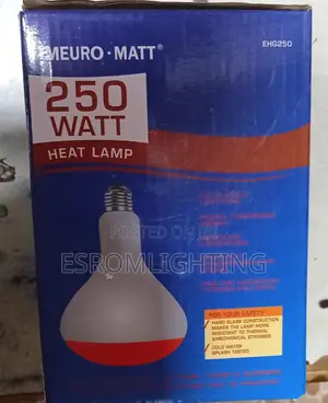 250w Meuro-Matt Infrared Heat Lamp Chicken Bulb