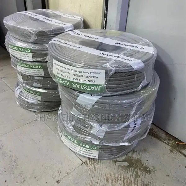 . MatStar 2.5mm Twin With Earth PVC Cable 90M Long Lasting Wiring Wire