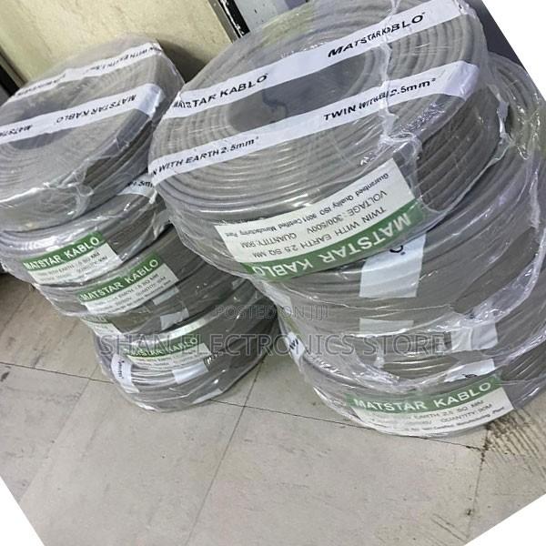 . MatStar 90 Metres 2.5mm Twin Earth Heavy Duty PVC Wiring Wire