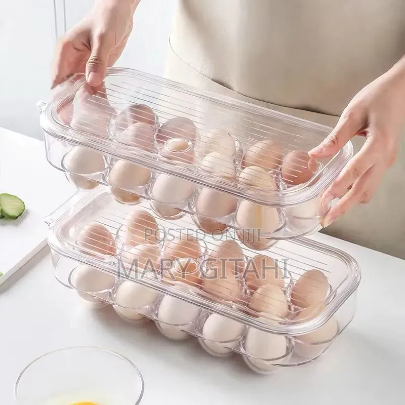 *16 Grid Egg Holder With Handle Lid*