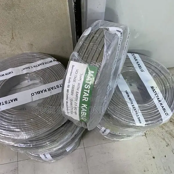 MatStar Heavy Duty 2.5mm Twin With Earth Wire 90M PVC Insulated Cable