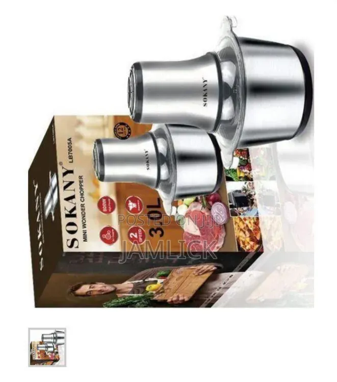 Sokany 3l Chopper With Stainless Steel Bowl –Js