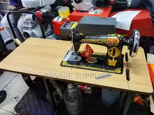 Complete Butterfly Sewing Machine Head and Table