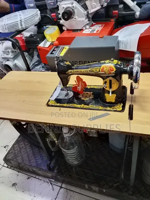 Complete Butterfly Sewing Machine Head and Table