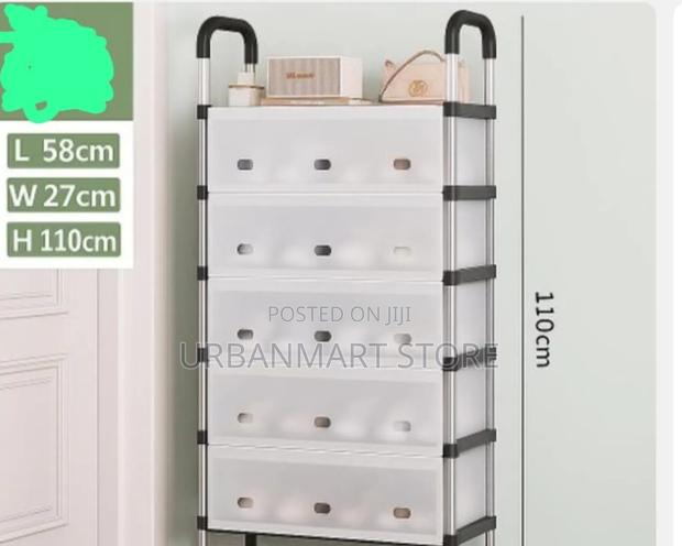 Closed 7 Layer Shoe Rack – Space Saving Storage - main view