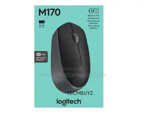 Logitech M170 Wireless Mouse - Grey - 910-004642