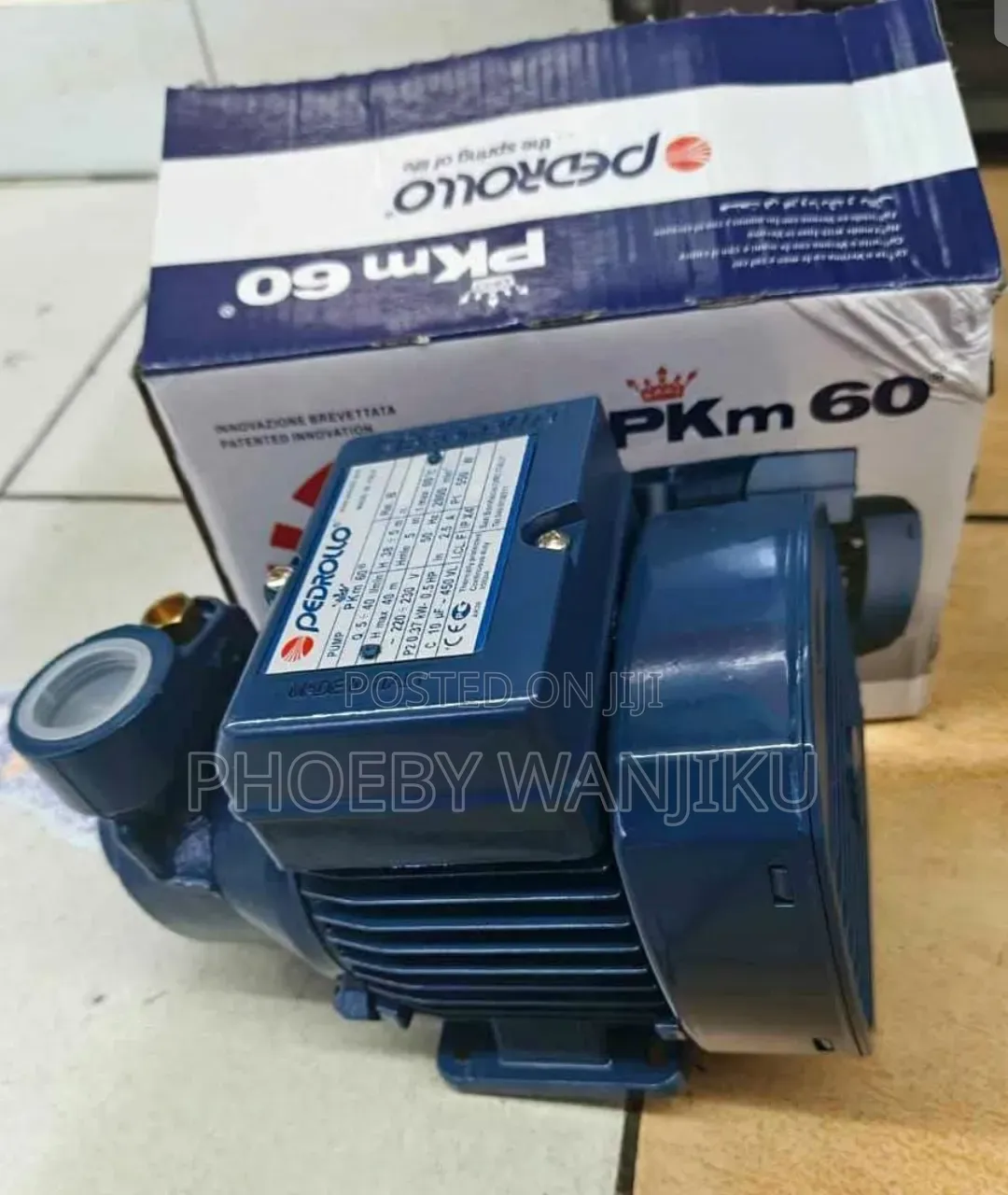 Quality Water Pump Pedrollo Booster Pump 0.5hp