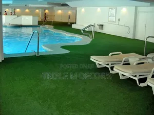 Poolside Outdoor Setup Artificial Lawn Carpet