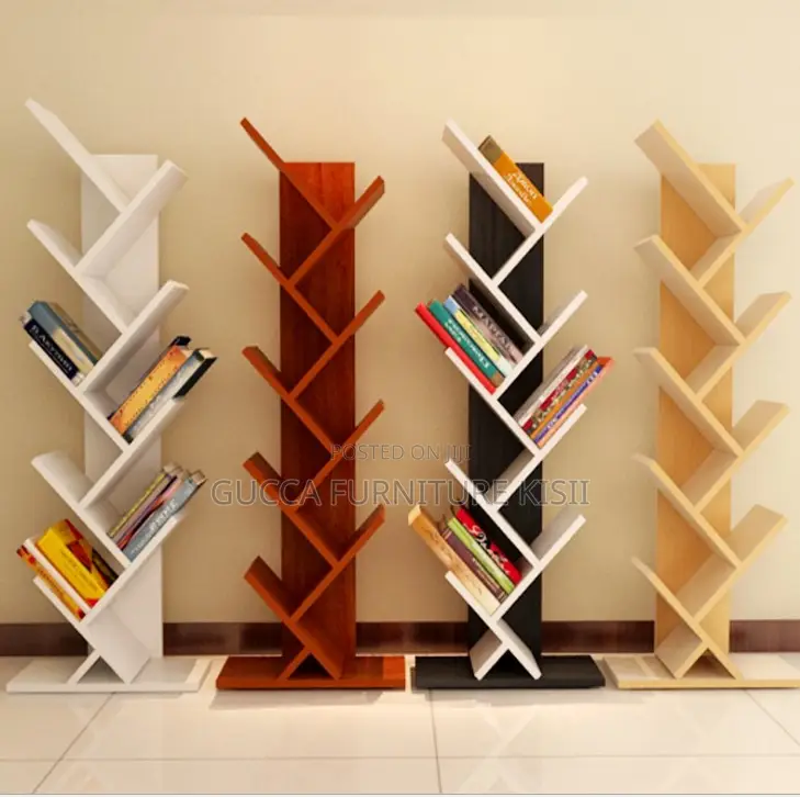 Tree Shaped Wooden Bookcase