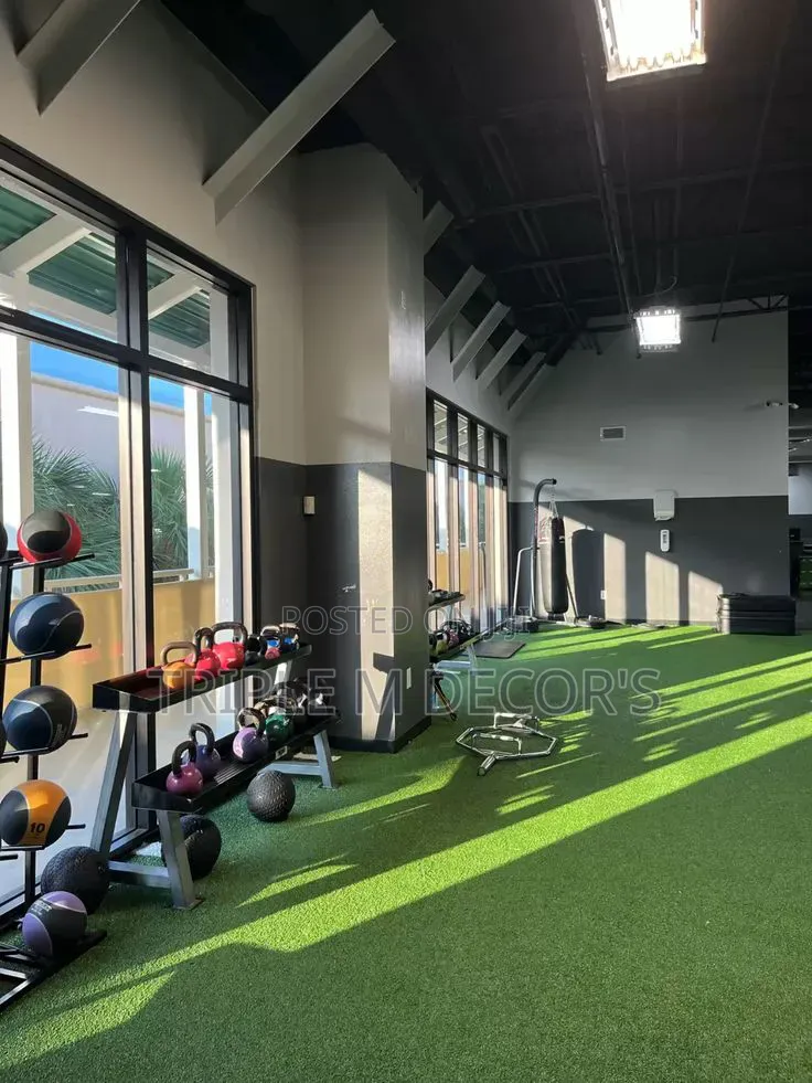 Gym Room Workout Heavy Duty Artificial Grass Carpet