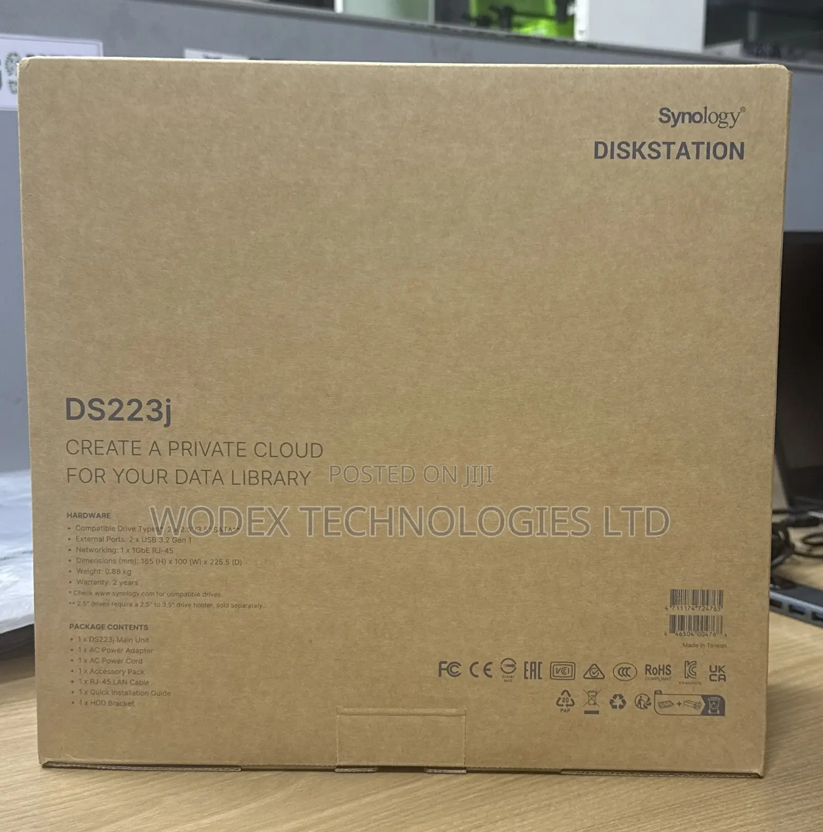 Synology DiskStation DS223j 2-Bay Network-Attached Storage (NAS)