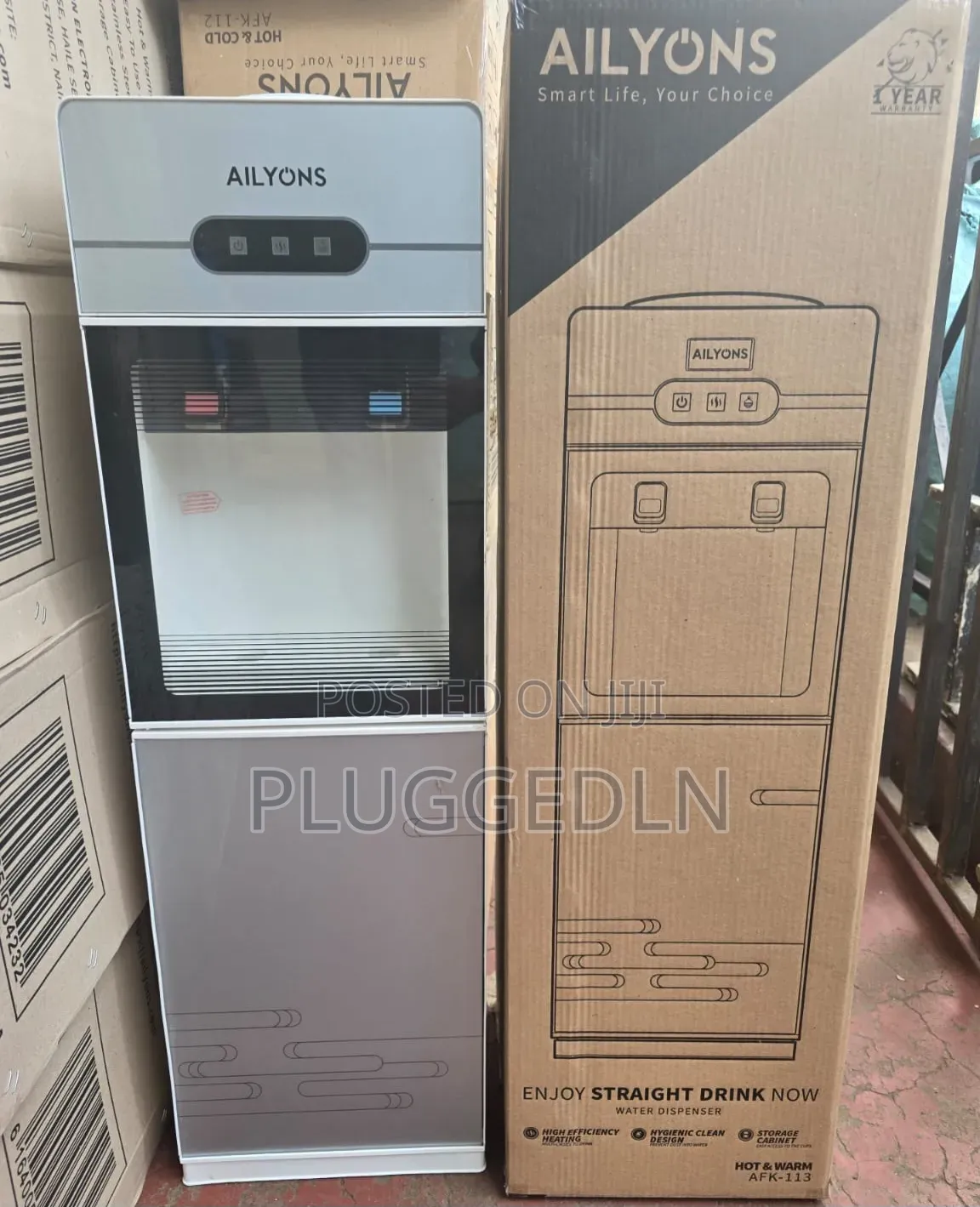 Ailyons 2 Taps Water Dispenser ( Hot and Cold)