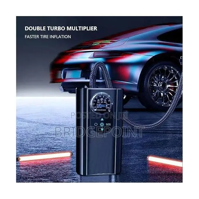12V Portable Tire Inflator Air Compressor 150PSI 120W Car Air Pump