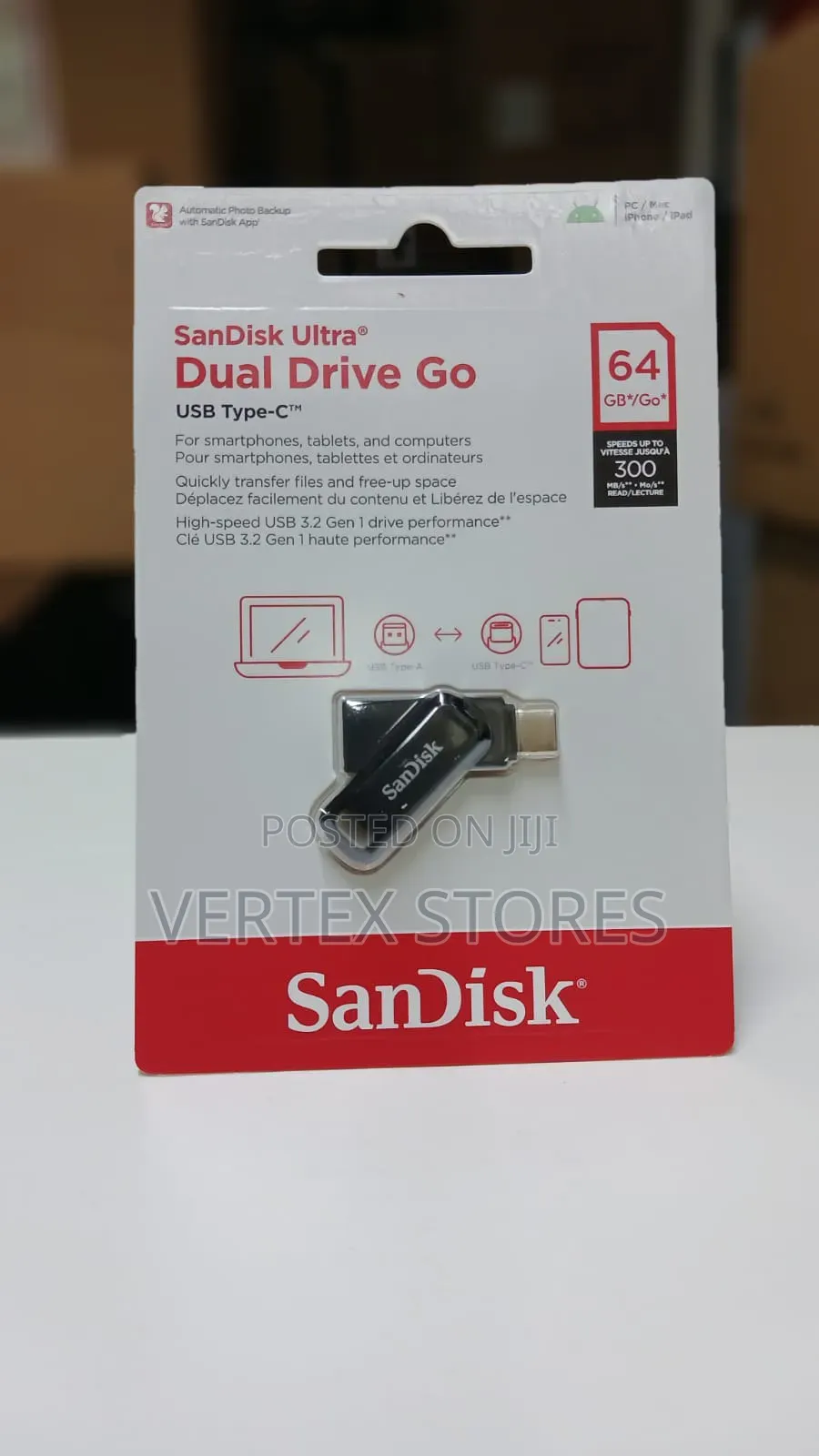 Sandisk Dual Drive Go USB Type C Flash Drive 64gb