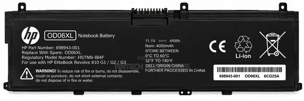 HP OD06XL Laptop Battery for EliteBook Revolve 810 G1 G2 G3 – 44Wh
