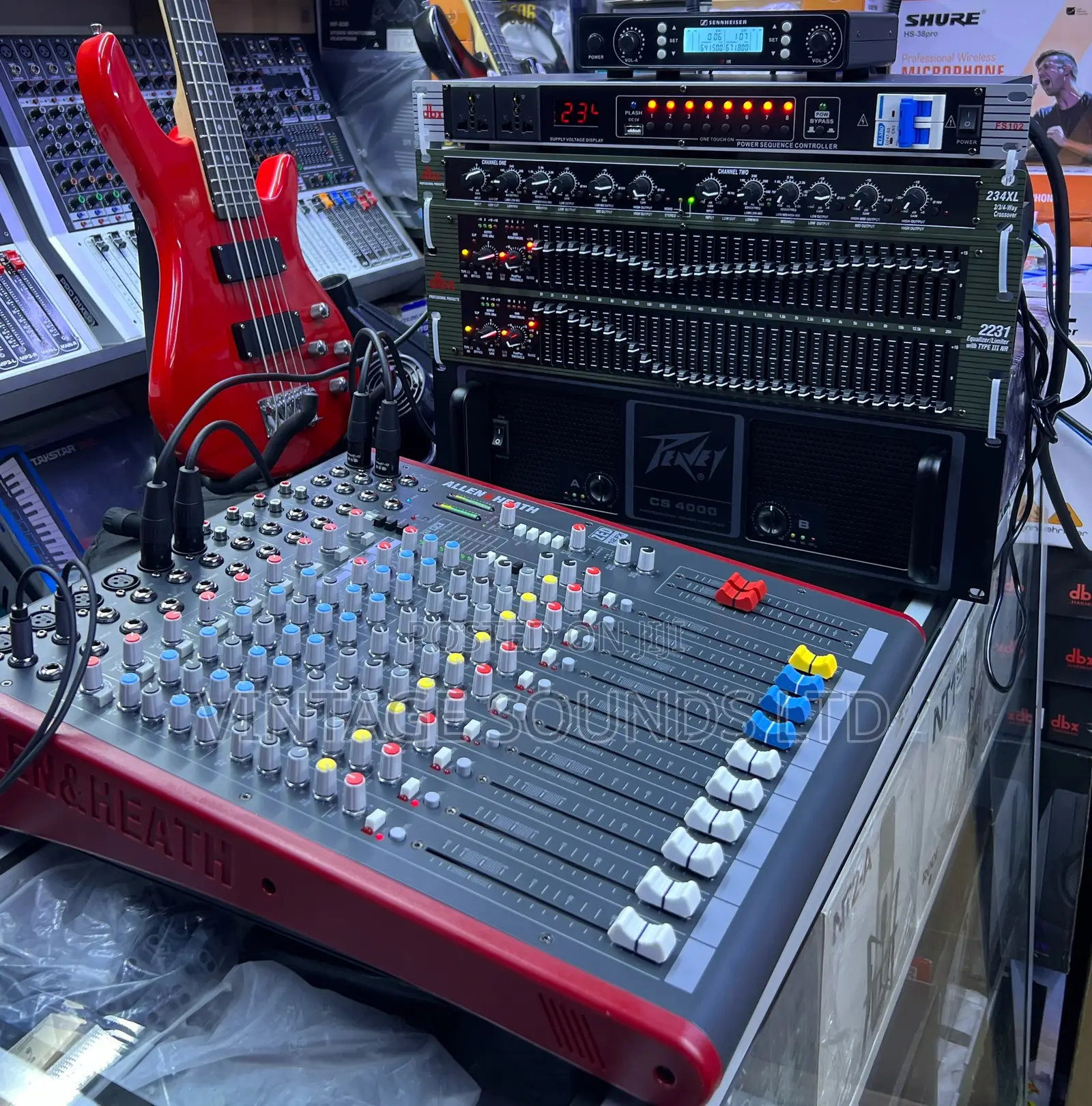 Complete Pro Sound System Setup - Peavey CS4000 Allen Heath