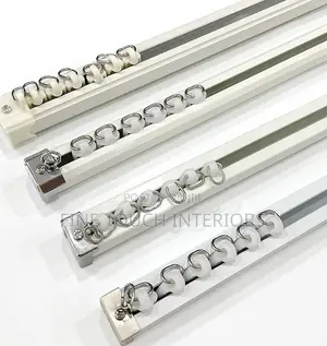 Straight Curtain Rails – Strong Metal Curtain Track