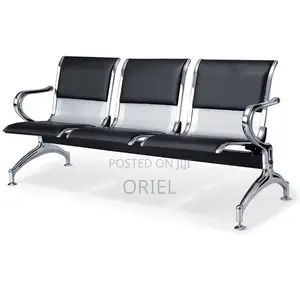 Office Waiting Bench : Hospital 3 Seat PU Leather Waiting Bench