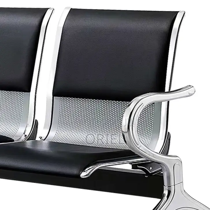 Office Waiting Bench : Hospital 3 Seat PU Leather Waiting Bench