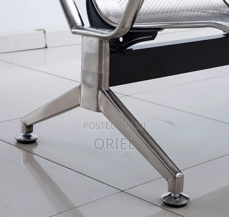 Office Waiting Bench : Hospital 3 Seat PU Leather Waiting Bench