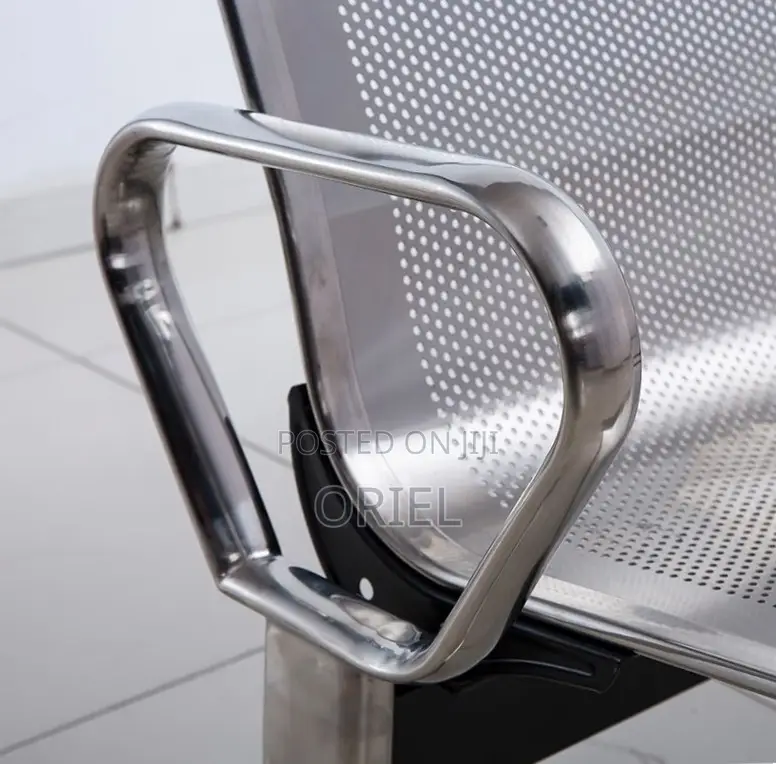 Office Waiting Bench : Hospital 3 Seat PU Leather Waiting Bench
