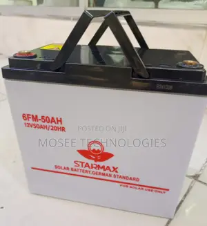 Starmax 12V 50Ah Solar Battery – 6fm-50ah