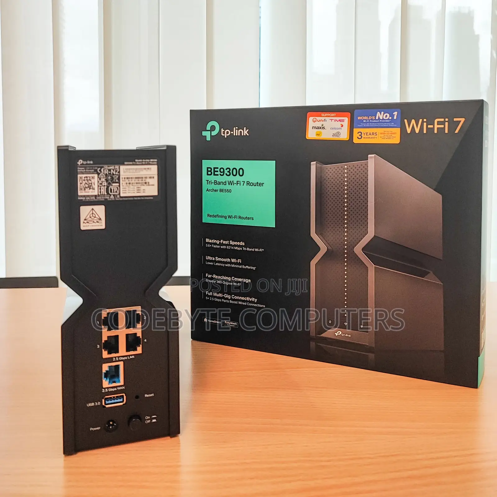 TP-Link BE550 | BE9300 Tri-Band Wi-Fi 7 Gaming Router