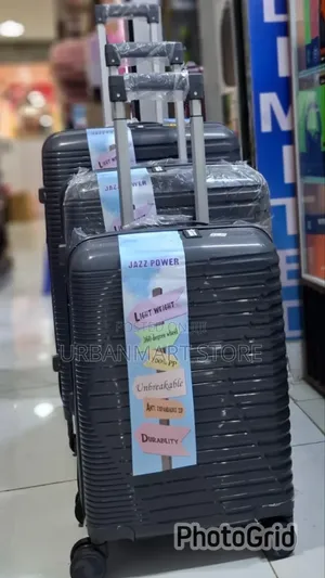 3 in 1 Unbreakable Rubber PP Suitcase Set – 63cm, 57cm, 48cm