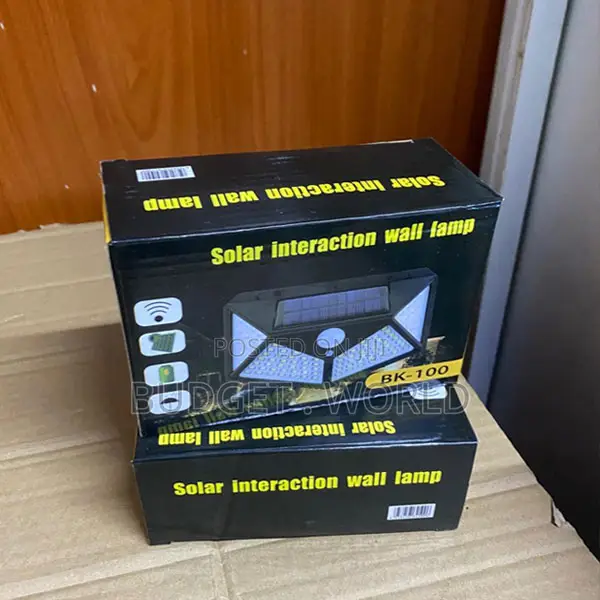 Security Lamp for Yard Fence BK -100 for Walls and Terrace Solar Light