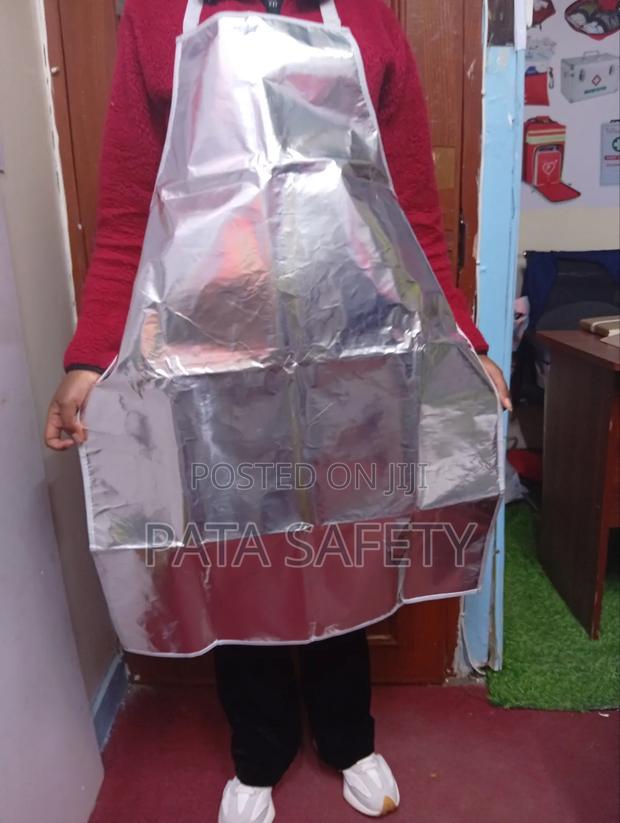Aluminium Silver Apron Heat Resistant - thumbnail 3