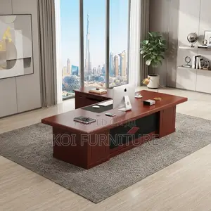 Office Desk; Mahogany 2000MM Executive CEO Office Spacious Table