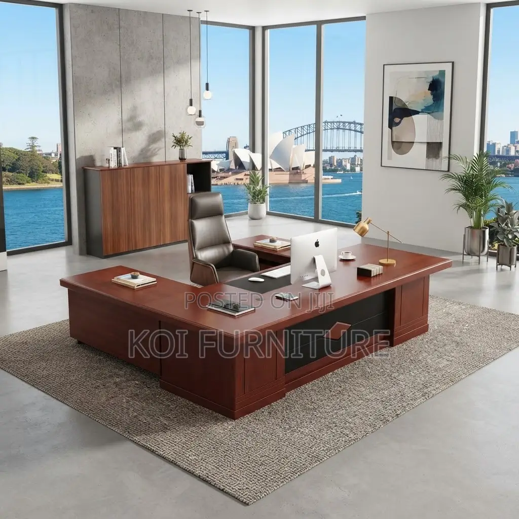 Office Desk; Mahogany 2000MM Executive CEO Office Spacious Table