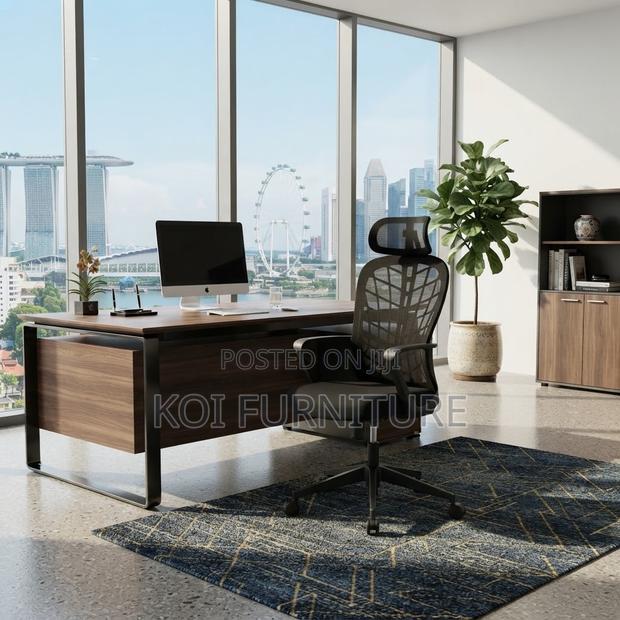 Office Chairs; Ergonomic High Fabric Office Seat With Web Backrest - thumbnail 4