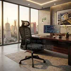Office Chairs; Ergonomic High Fabric Office Seat With Web Backrest