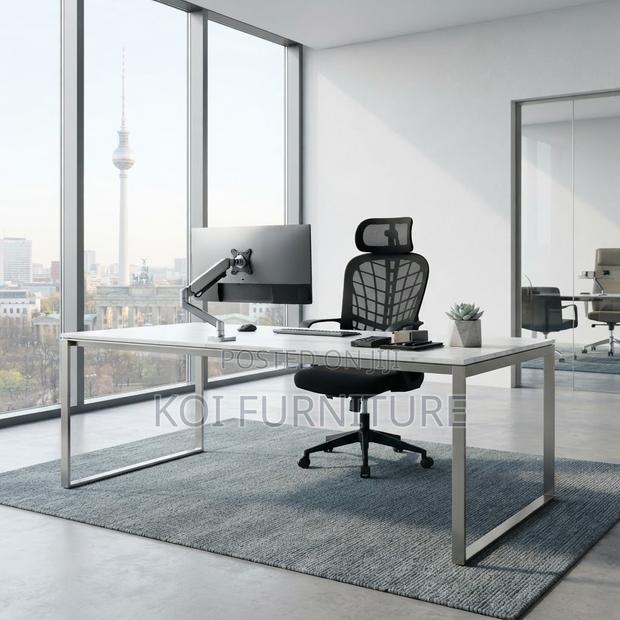 Office Chairs; Ergonomic High Fabric Office Seat With Web Backrest - thumbnail 6